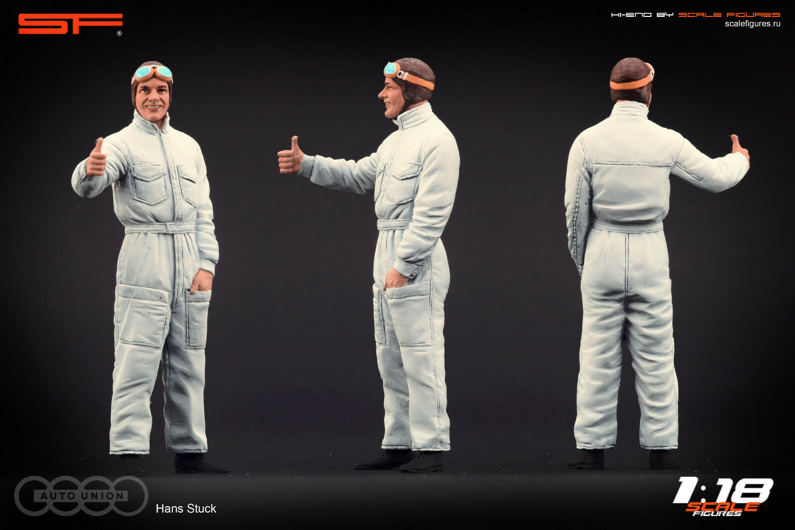 1/18 Hans STUCK von SF Scale Figures - Handarbeit -