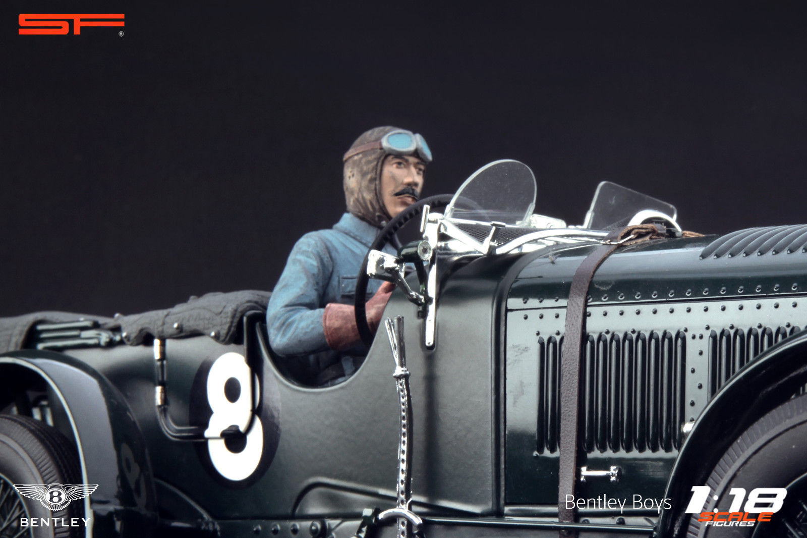 1/18 Rennfahrerfigur TIM BIRKIN von SF Scale Figures - Handarbeit - SF118145