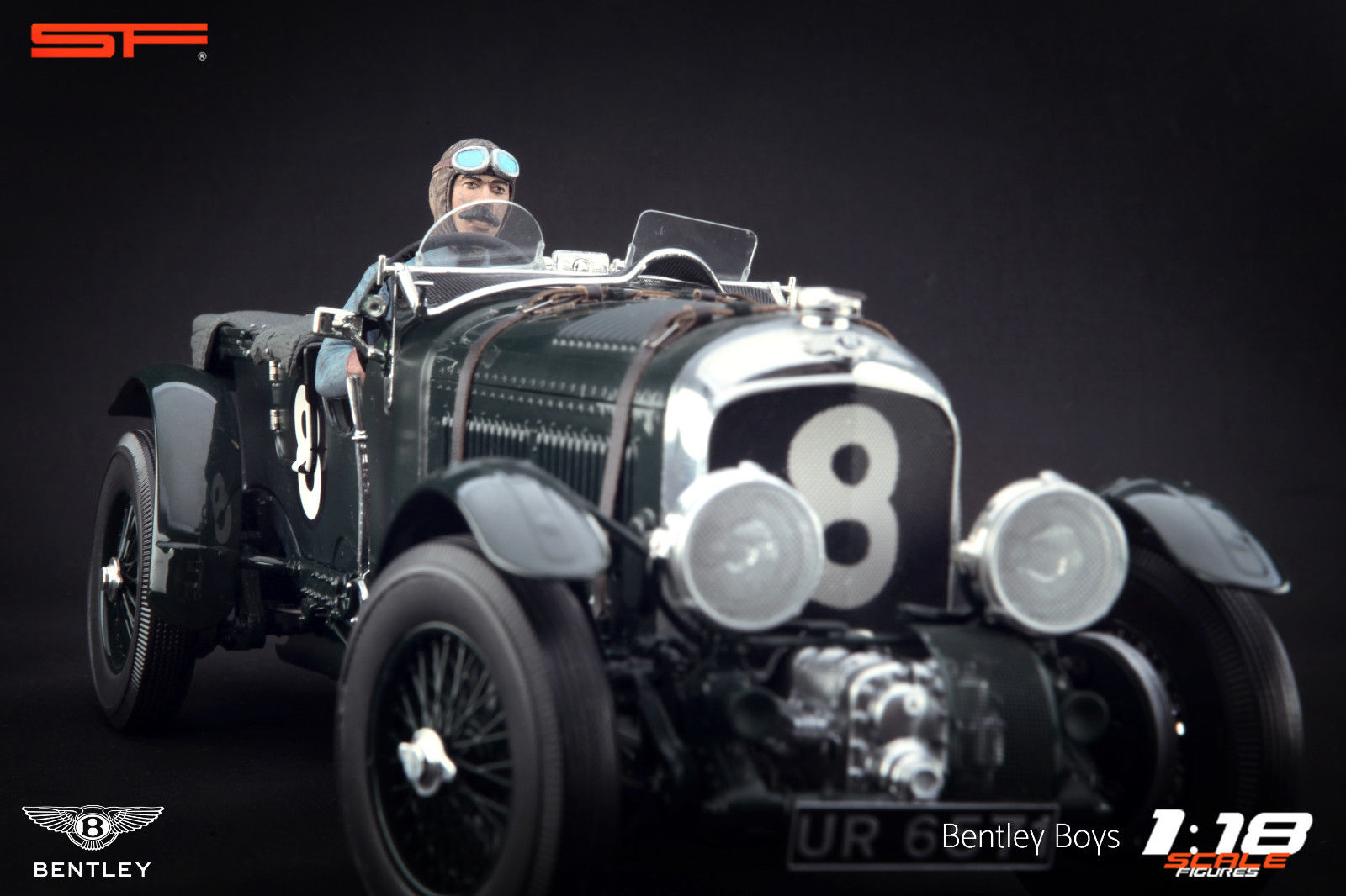 1/18 Rennfahrerfigur TIM BIRKIN von SF Scale Figures - Handarbeit - SF118145