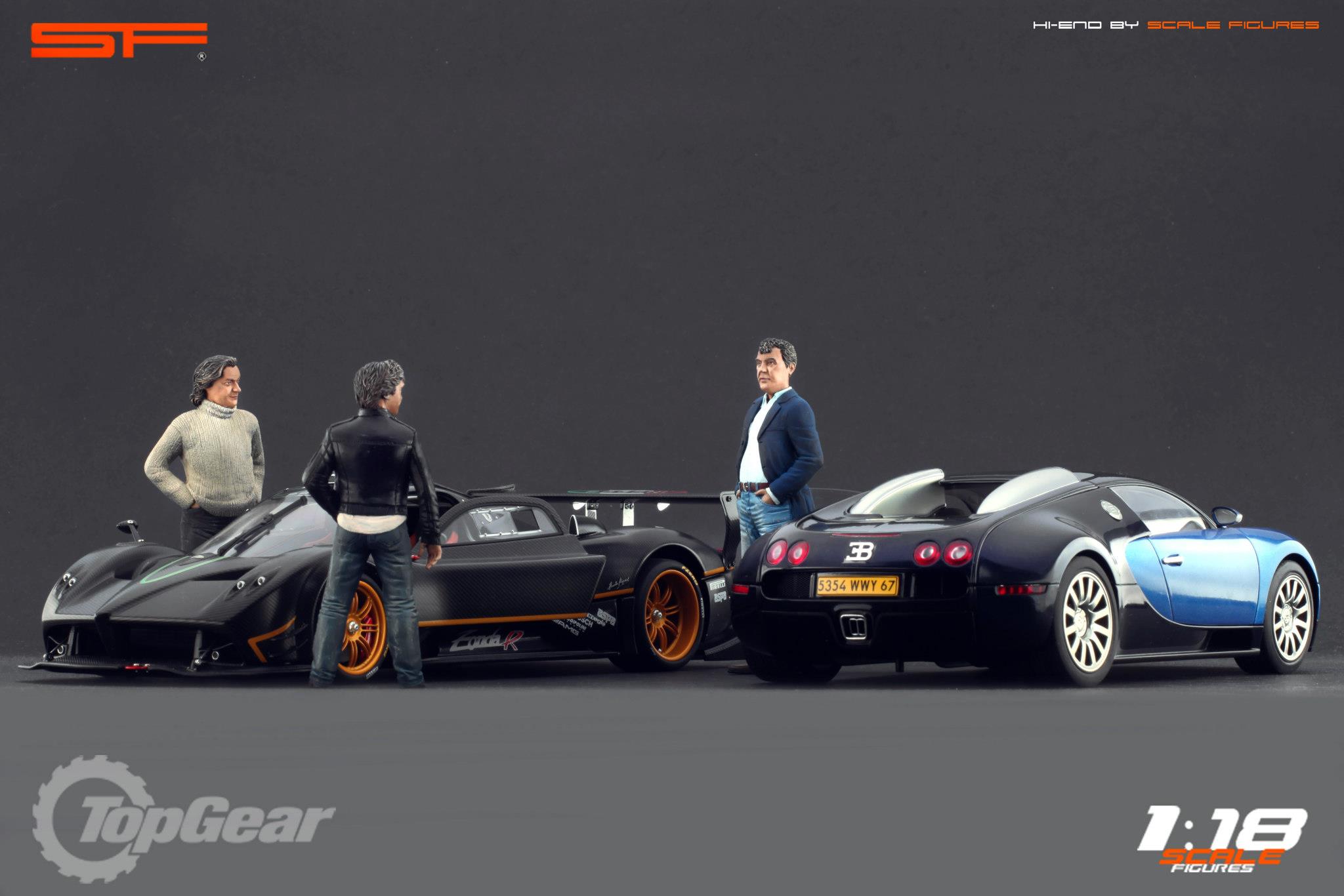 1/18 TOP GEAR Team von SF Scale Figures - Handarbeit -
