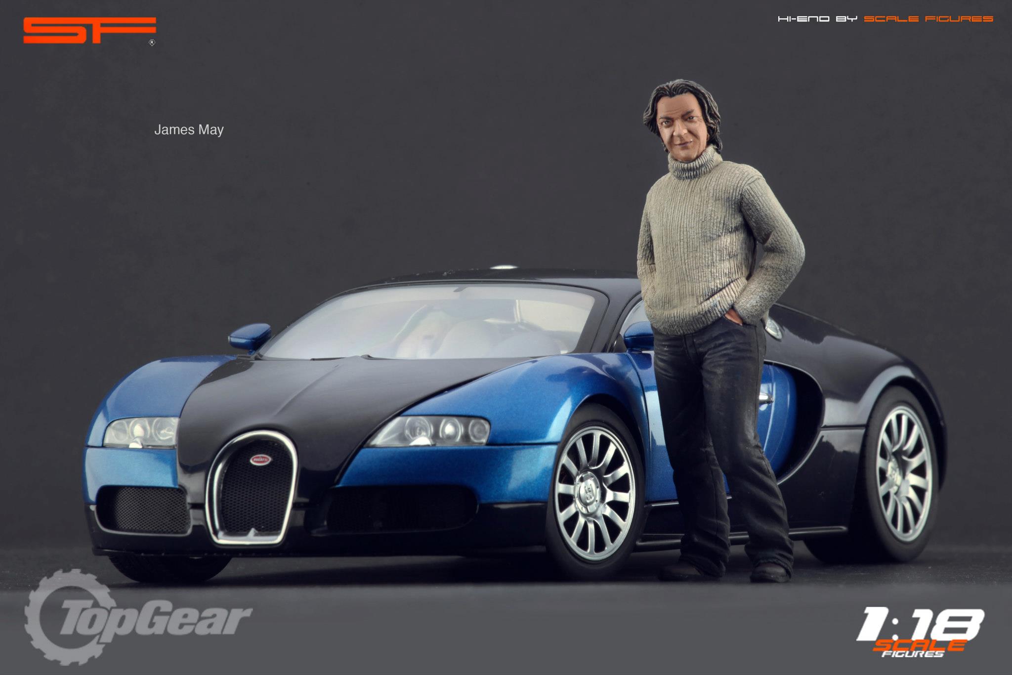 1/18 TOP GEAR Team von SF Scale Figures - Handarbeit -