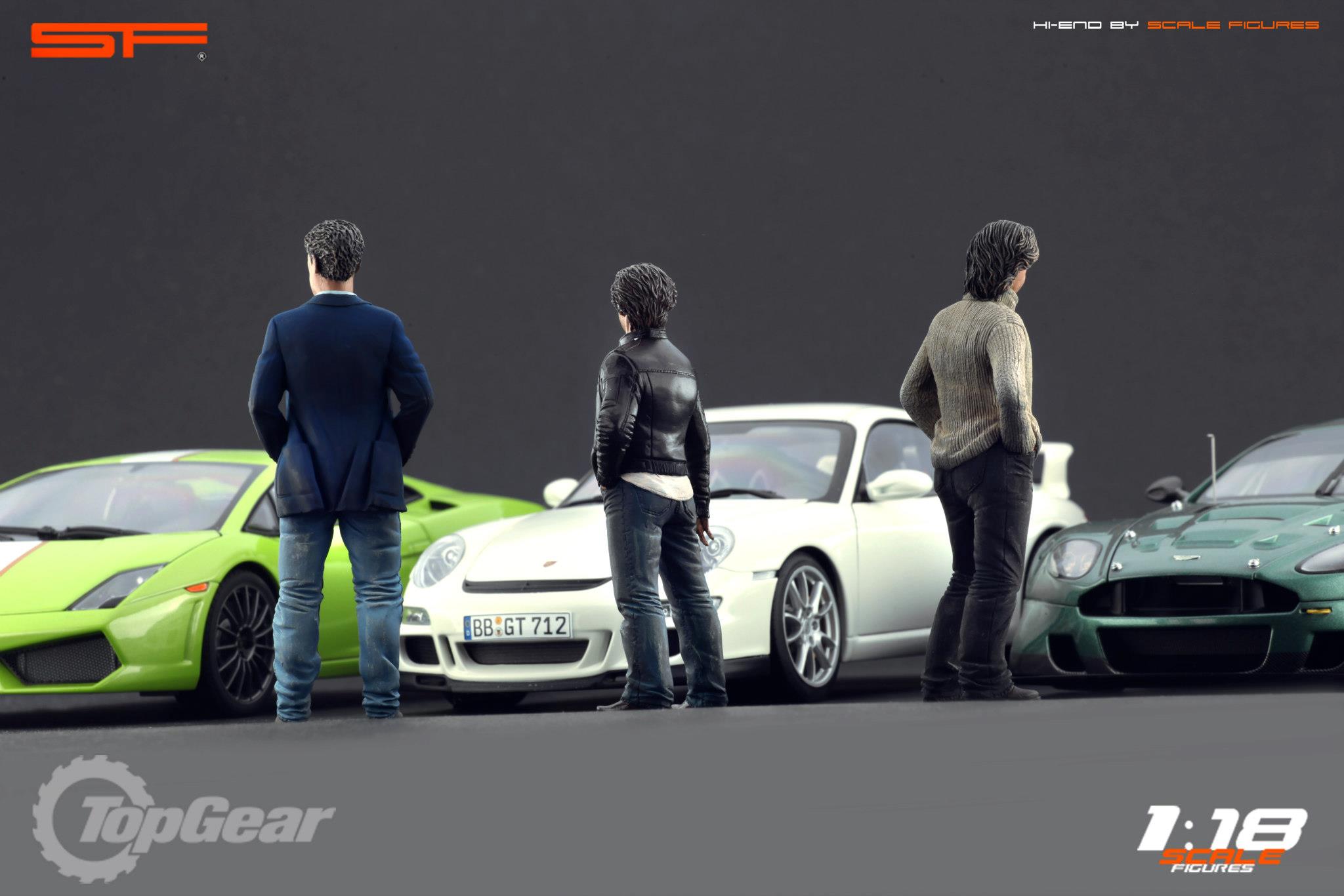 1/18 TOP GEAR Team von SF Scale Figures - Handarbeit -