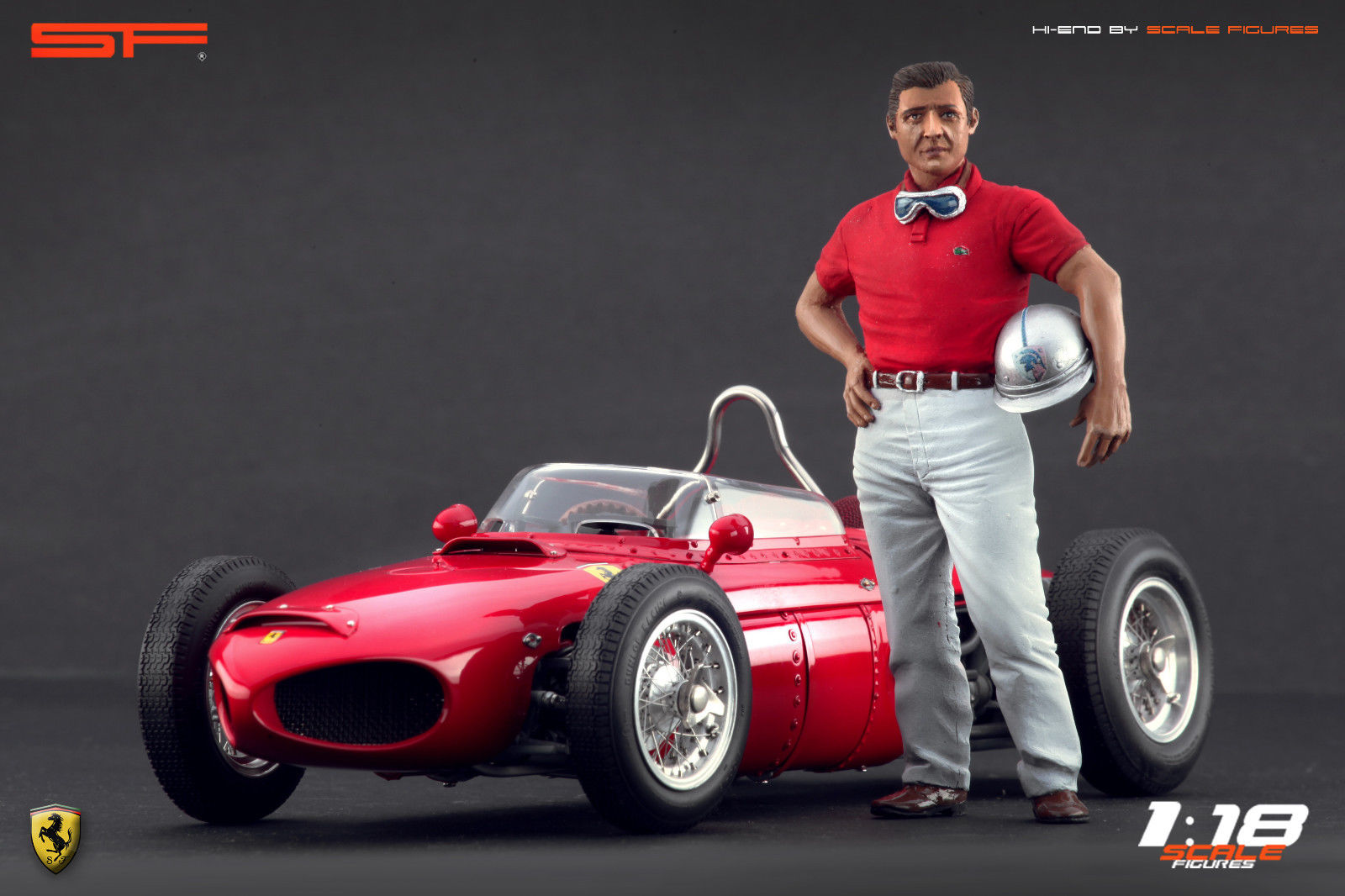 1/18 Rennfahrerfigur Graf BERGHE v. TRIPS von SF Scale Figures - Handarbeit - SF118084-