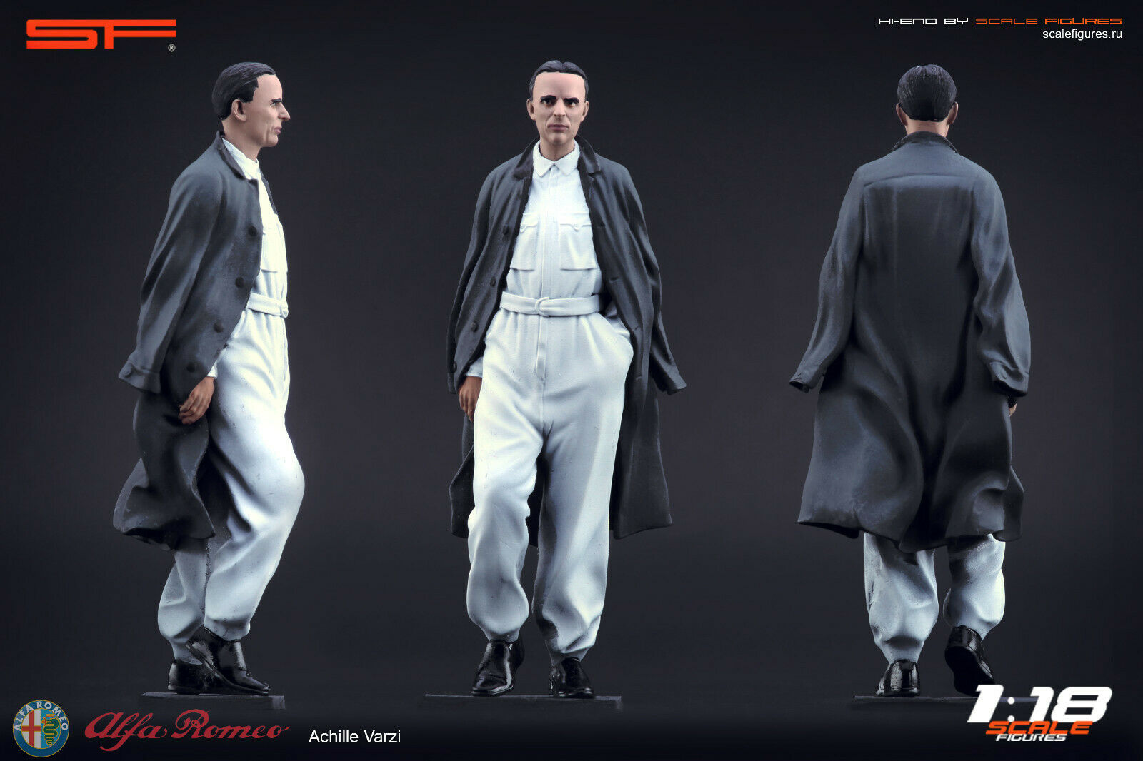 1/18 ACHILLE VARZI von SF Scale Figures - Handarbeit -