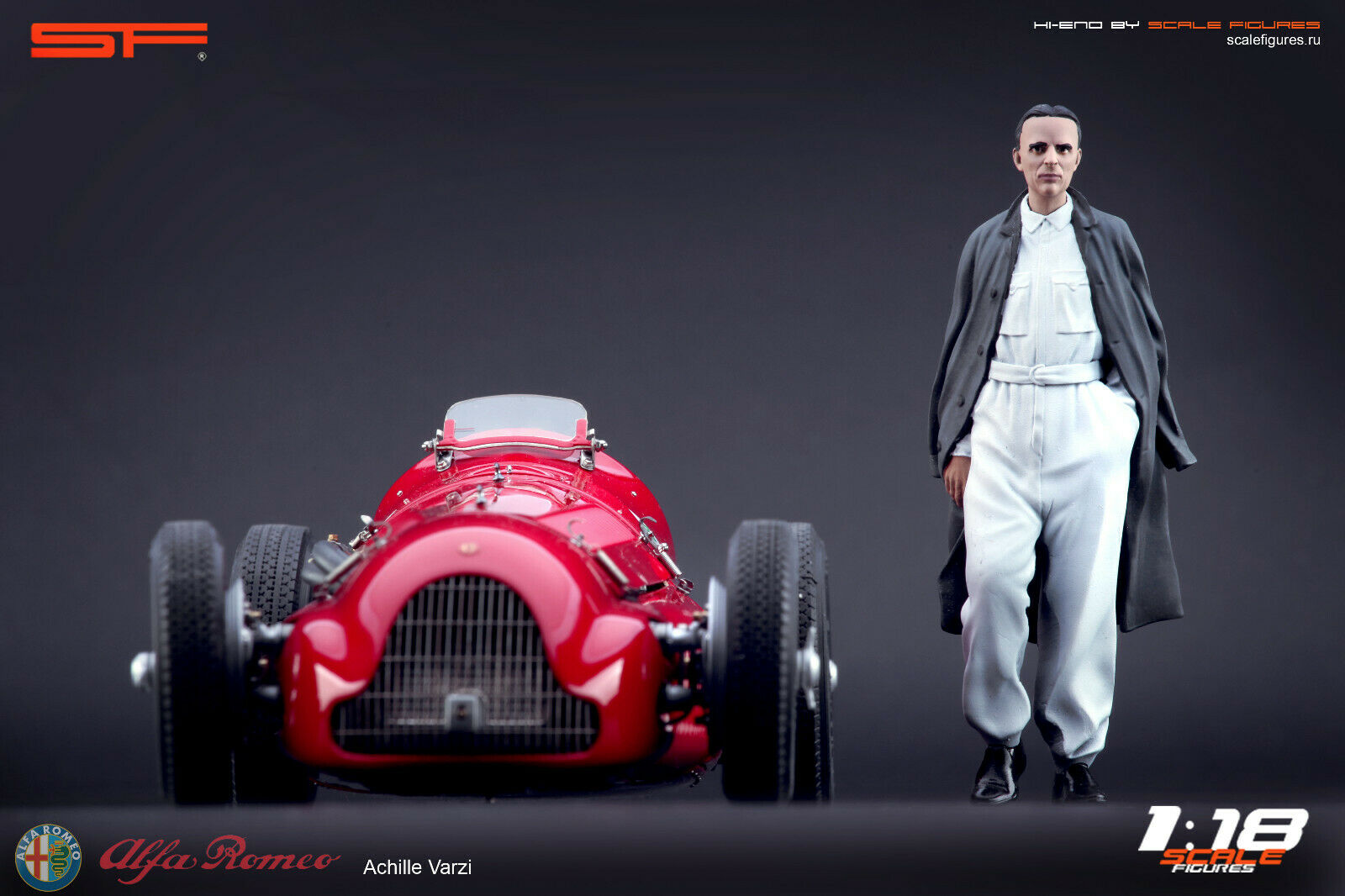1/18 ACHILLE VARZI von SF Scale Figures - Handarbeit -