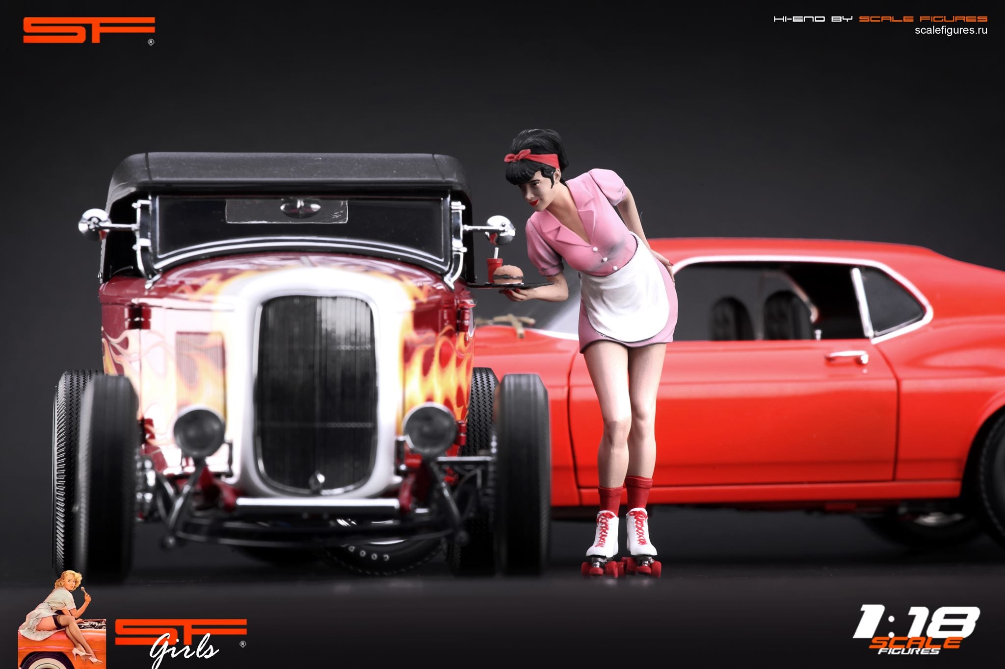 1/18 Waitress Girl von SF Scale Figures - Handarbeit-