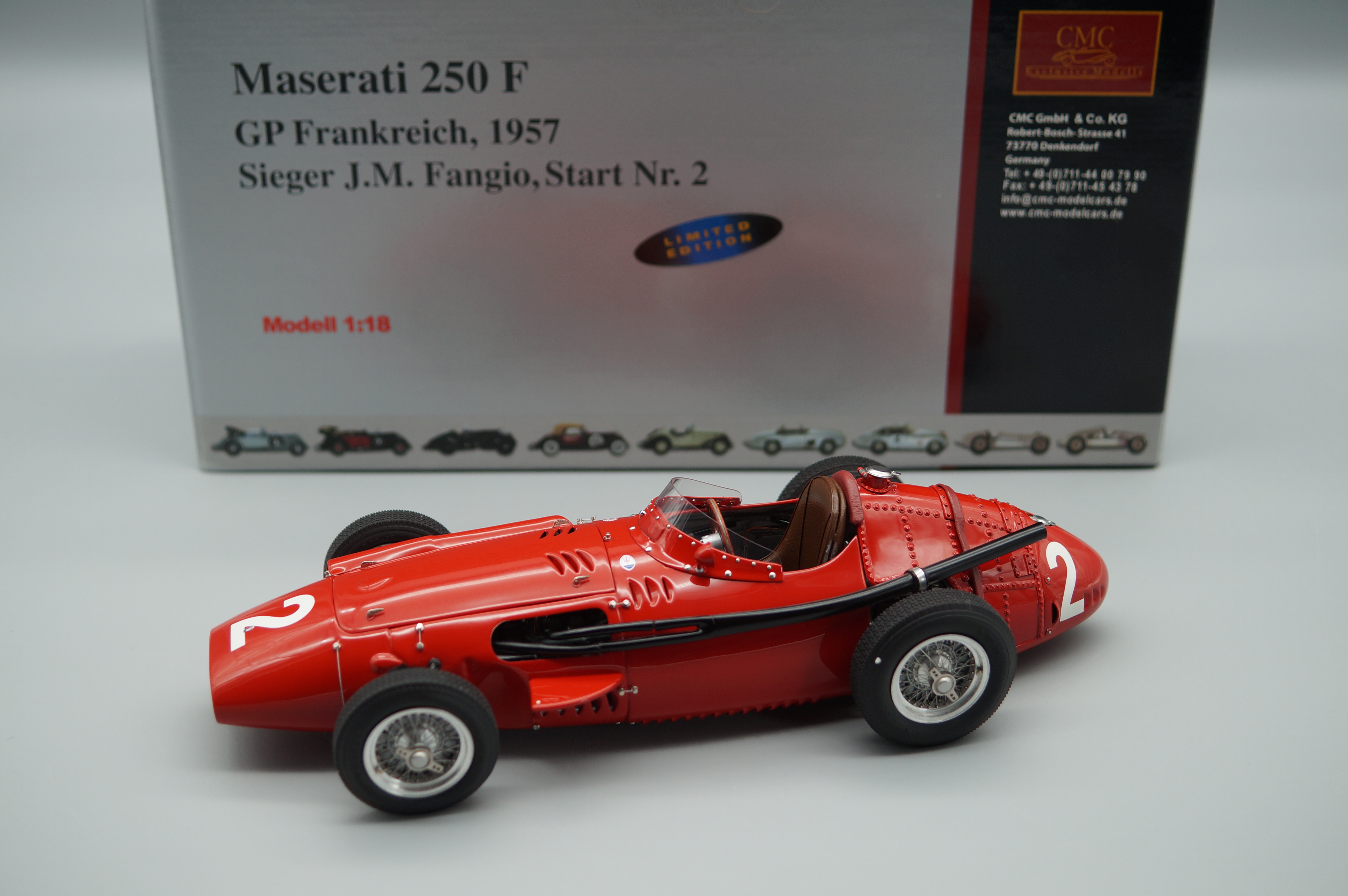 1:18 Ferrari D50 Long Nose #2 Collins GP Germany CMC M-185 LE 1.000 -pre-owned-