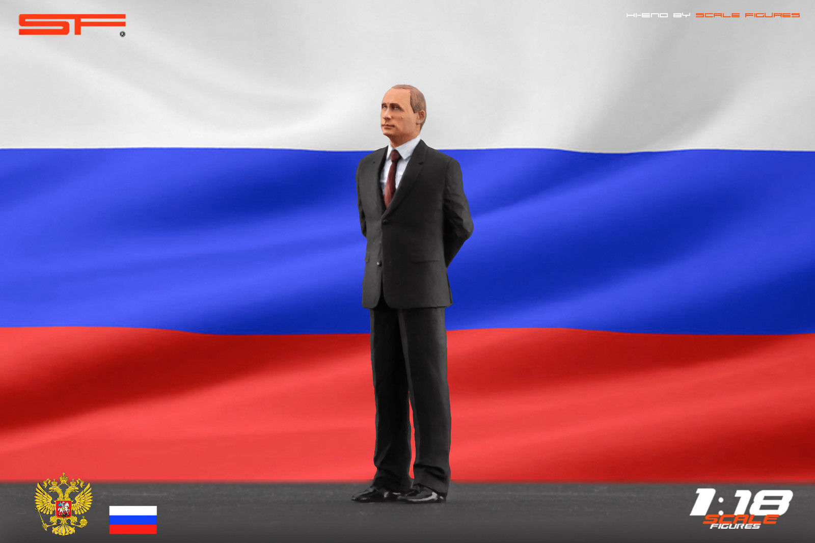 1/18 Figur VLADIMIR PUTIN von SF Scale Figures - Handarbeit - SF118104