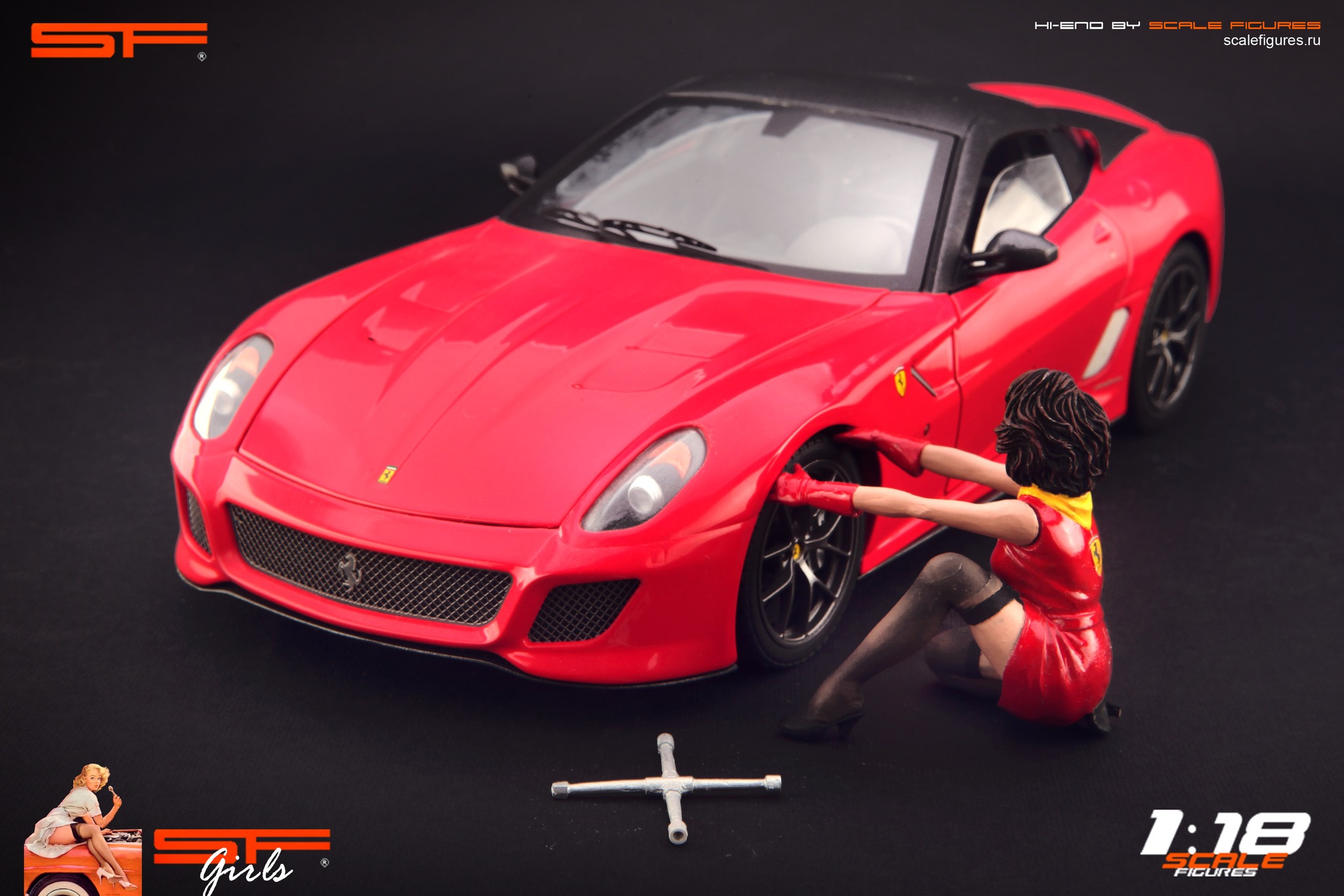 SF-GirlChangeWheelFerrari-5