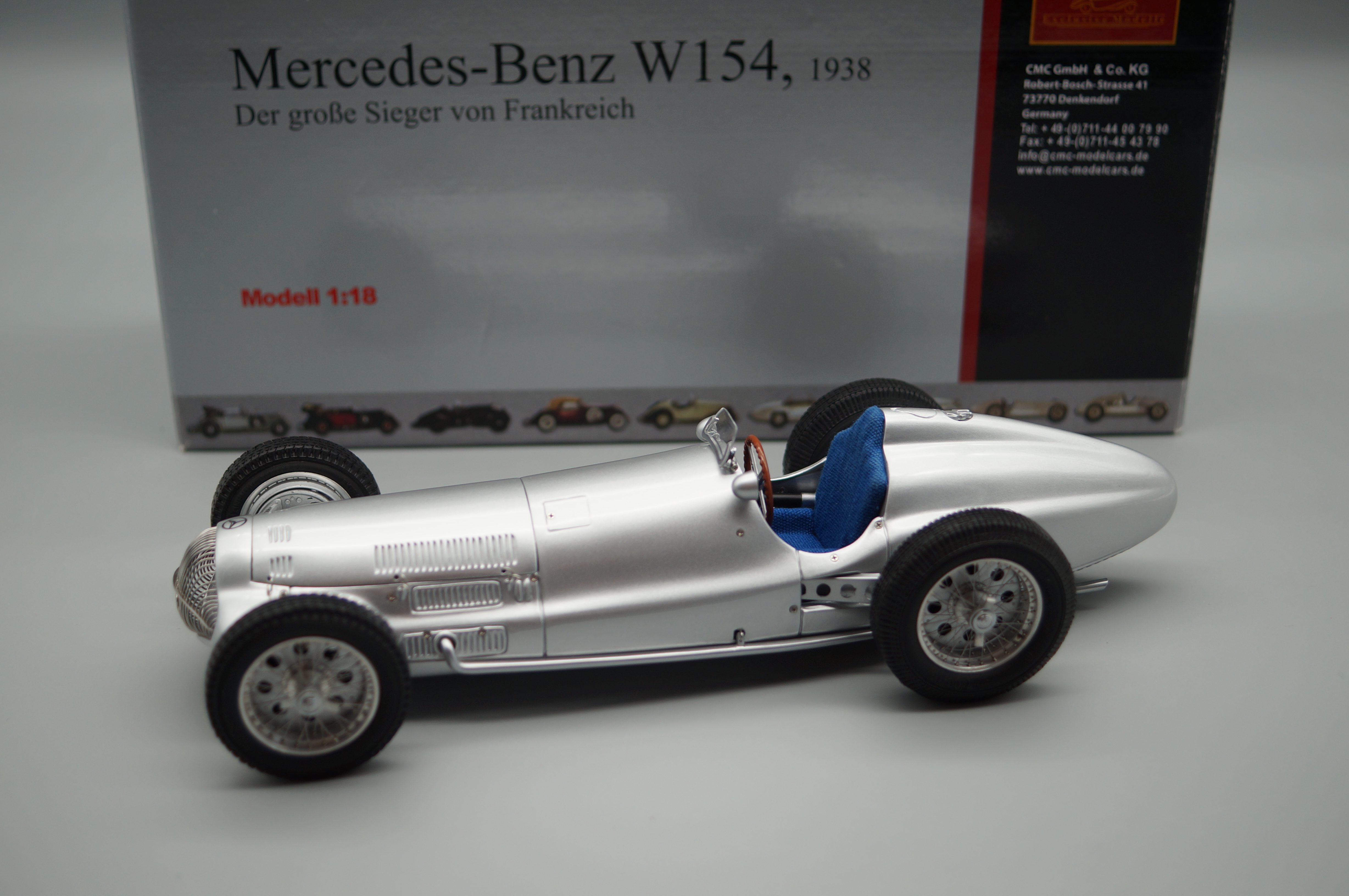 1/18 Mercedes-Benz W154 Der große Sieger Frankreich CMC M-025 -pre-owned- AA498