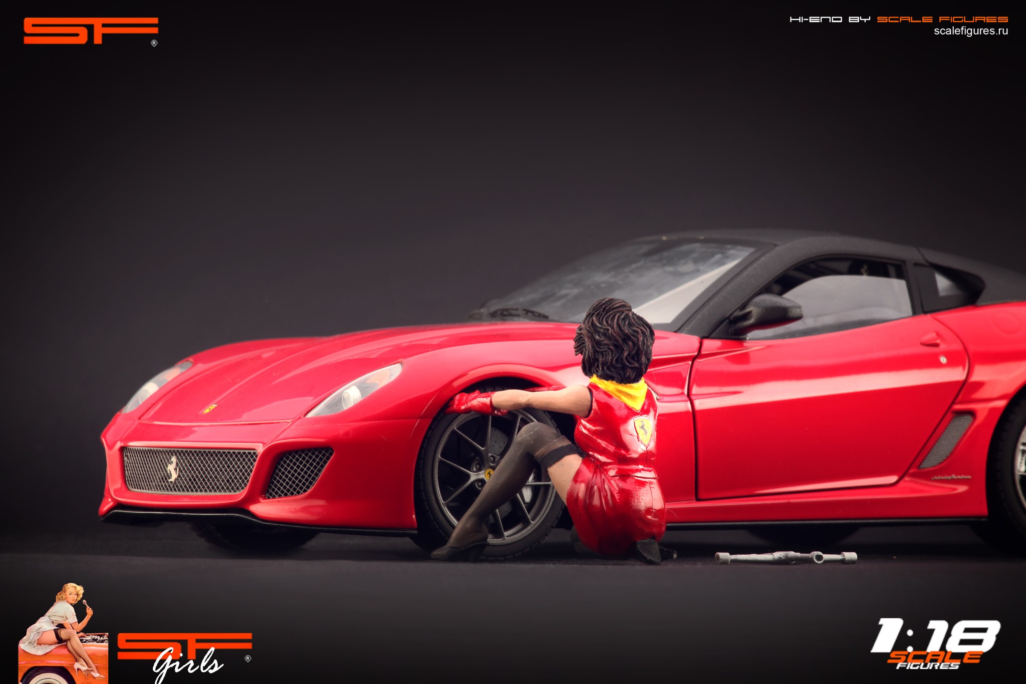 SF-GirlChangeWheelFerrari-7