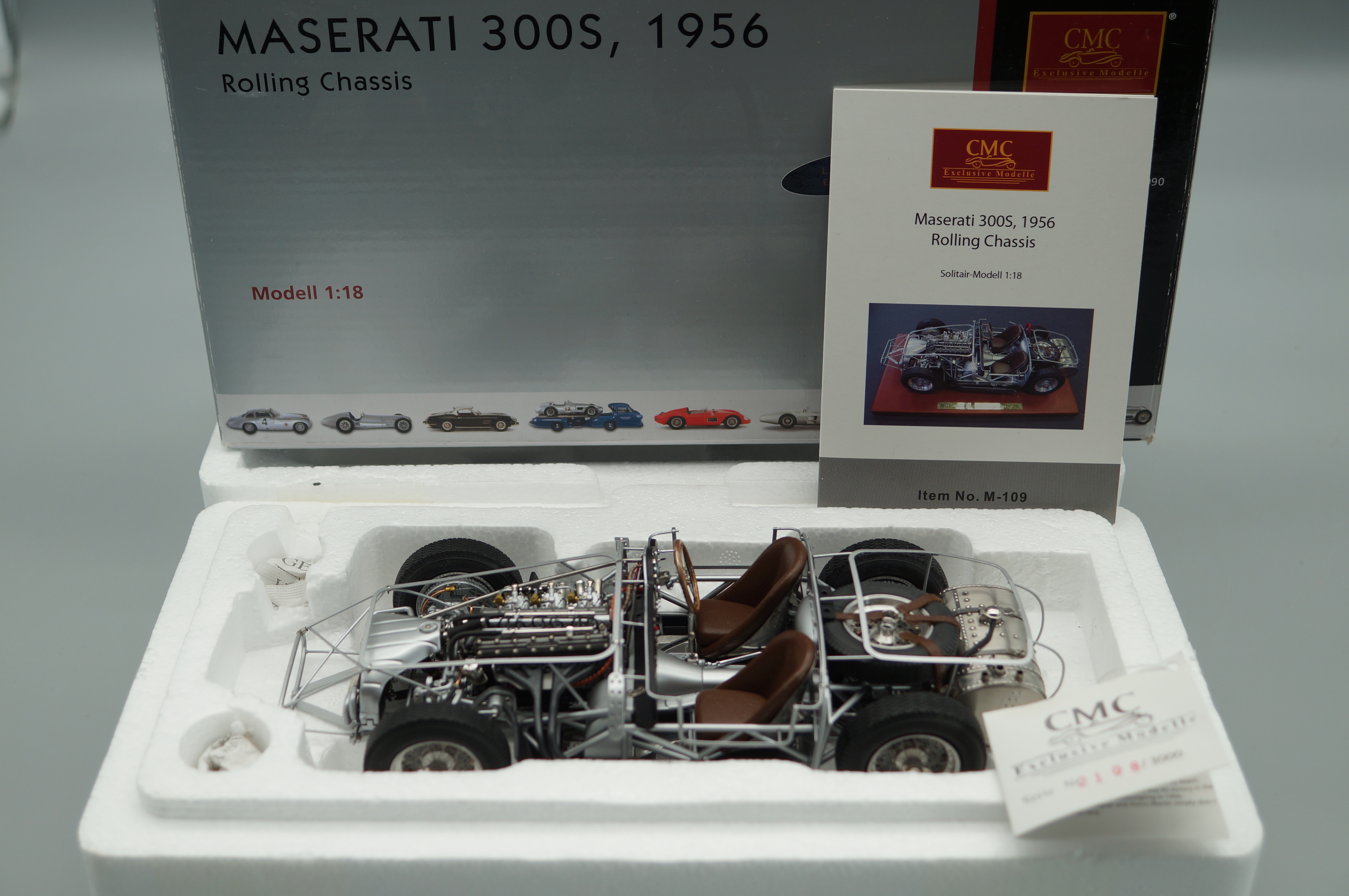 1/18 Maserati 300S Rolling Chassis 1956 CMC M-109 -pre-owned- AA447 