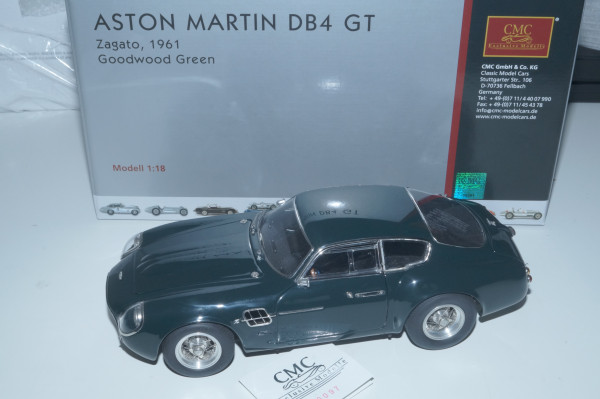 Aston Martin DB4 GT Zagato &#039;Goodwood green&#039; CMC M-150 PRE-OWNED