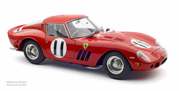1/18 Ferrari 250 GTO, RHD Surtees &amp; Parks 1962 1000km Paris Montlhery #11 Chassis 3647GT, LE 2000