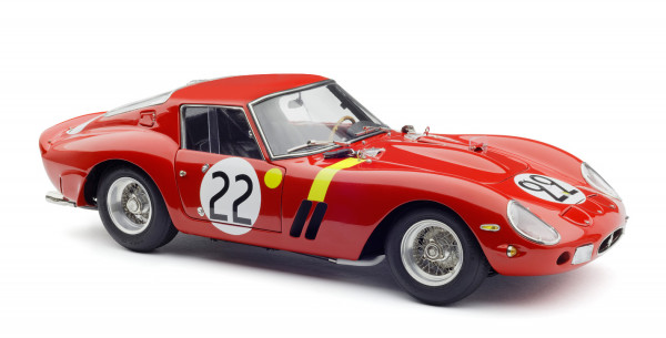 1/18 Ferrari 250 GTO, LHD “Beurlys” / “Elde” Le Mans 1962 #22 Chassis 3757GT, LE 2200