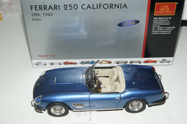 Ferrari 250 SWB California Spyder 1961 blau CMC M-092
