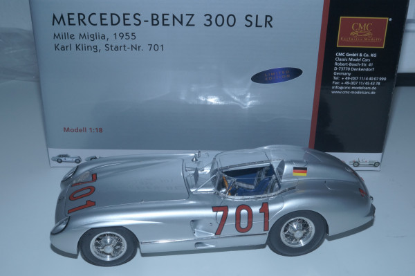 Mercedes-Benz 300SLR #701 K. Kling Mille Miglia 1955 CMC M-118 LE 2.000