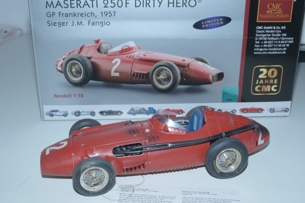 Maserati 250F #2 Dirty Hero collectors edition 20 Jahre CMC M-148 LE 1000 pcs -USED-