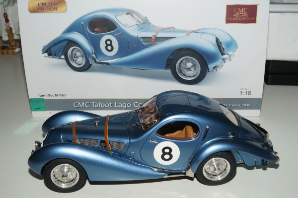 Talbot-Lago Coupé Typ 150 C-SS Figoni &amp; Falaschi &quot;Teardrop&quot; #8 Le Mans 1939 CMC M-167 -pre-owned