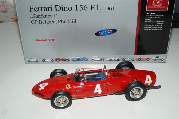 Ferrari 156 F1 &#039;Sharknose&#039; #4 Phil Hill Belgien CMC M-070 aus Vorbesitz