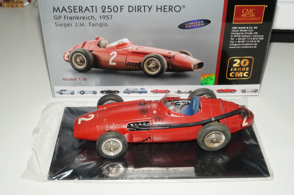 Maserati 250F #2 Dirty Hero collectors edition 20 Jahre CMC M-148 LE 1000 pcs -pre-owned