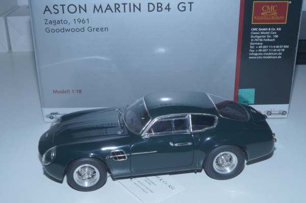 Aston Martin DB4 GT Zagato &#039;Goodwood green&#039; CMC M-150 PRE-OWNED