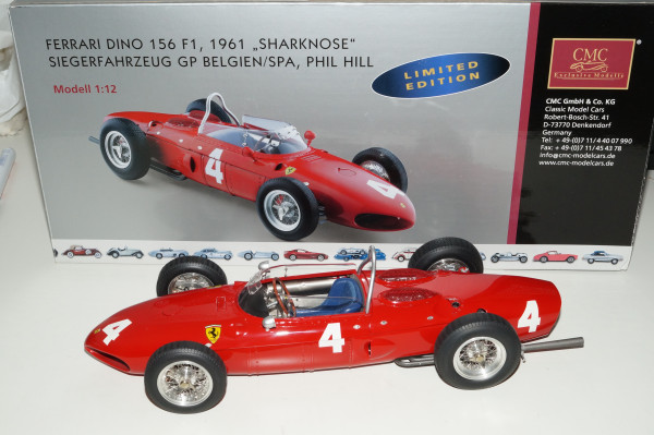 1/12 Ferrari Dino 156 F1 Sharknose #4 PHILL CMC C-007 aus Vorbesitz