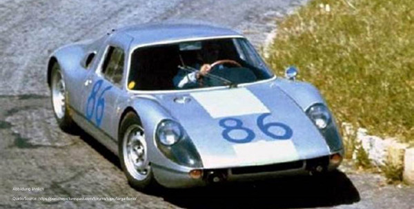 CMC M-230 1/18 Porsche 904 #86 Carrera GTS Targa Florio 1964 Pucci/Davis
